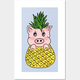 Pineapple Pig Posters and Art